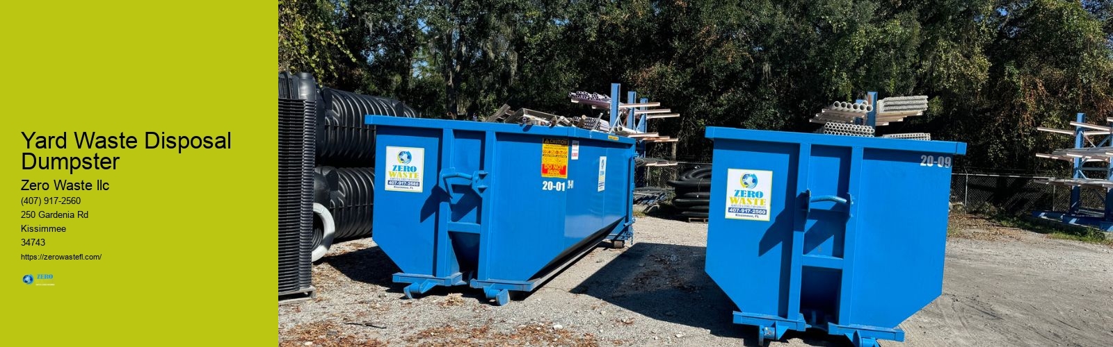Yard Waste Disposal Dumpster